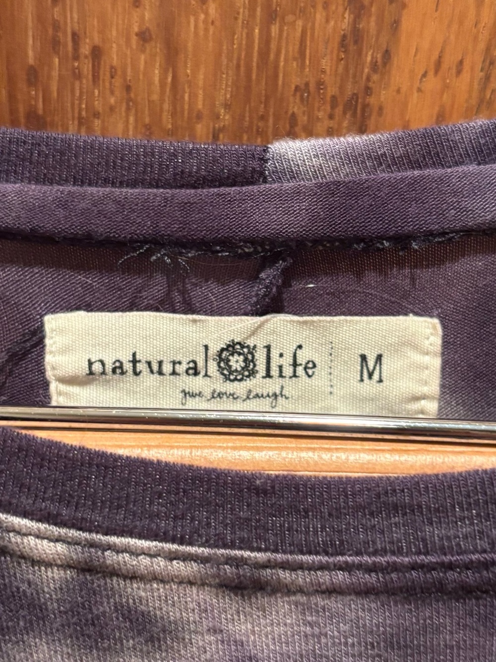 Natural Life Tie-Dye Long Sleeve Maxi Dress - Navy & White - Picture 3 of 3